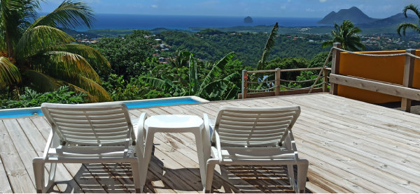 LA VILLA 10 deck plage